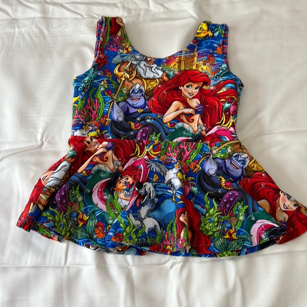 Custom Disney Little Mermaid peplum